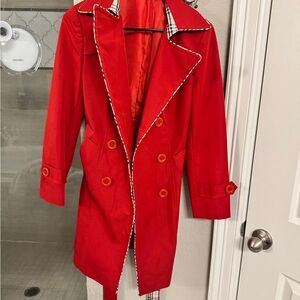 Women’s Red Raincoat